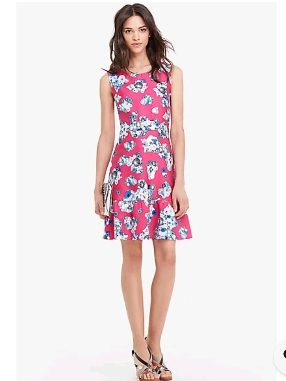 DVF‎ Topanga Mikado Flowers Fit & Flare Kentucky Derby Dress Sz 4